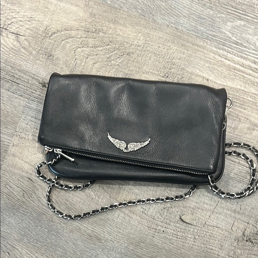 Zadig & Voltaire Black Leather Crossbody Bag